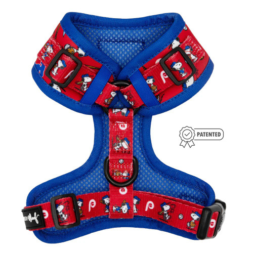 Philadelphia Phillies Dog Harness Snoopy Baseball Premium Adjustable No Pull