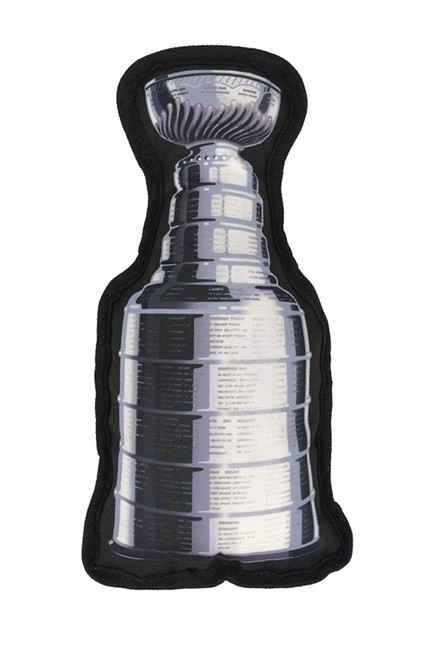 Boston Bruins Stanley Cup Dog Toy Plush w/ Logo On Back & Squeaker