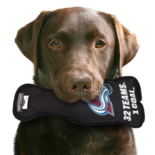 Colorado Avalanche Stanley Cup Dog Toy Plush w/ Logo On Back & Squeaker