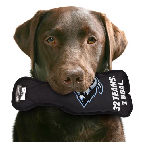 Utah Mammoth Stanley Cup Dog Toy Plush w/ Logo On Back & Squeaker