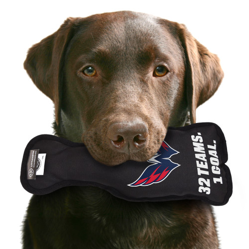 Washington Capitals Stanley Cup Dog Toy Plush w/ Logo On Back & Squeaker