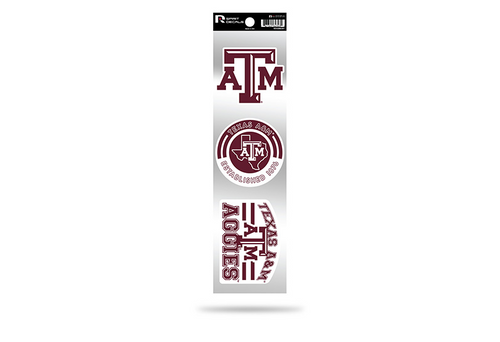 Texas A&M Aggies 3pc Retro Spirit Decals Premium Throwback Stickers