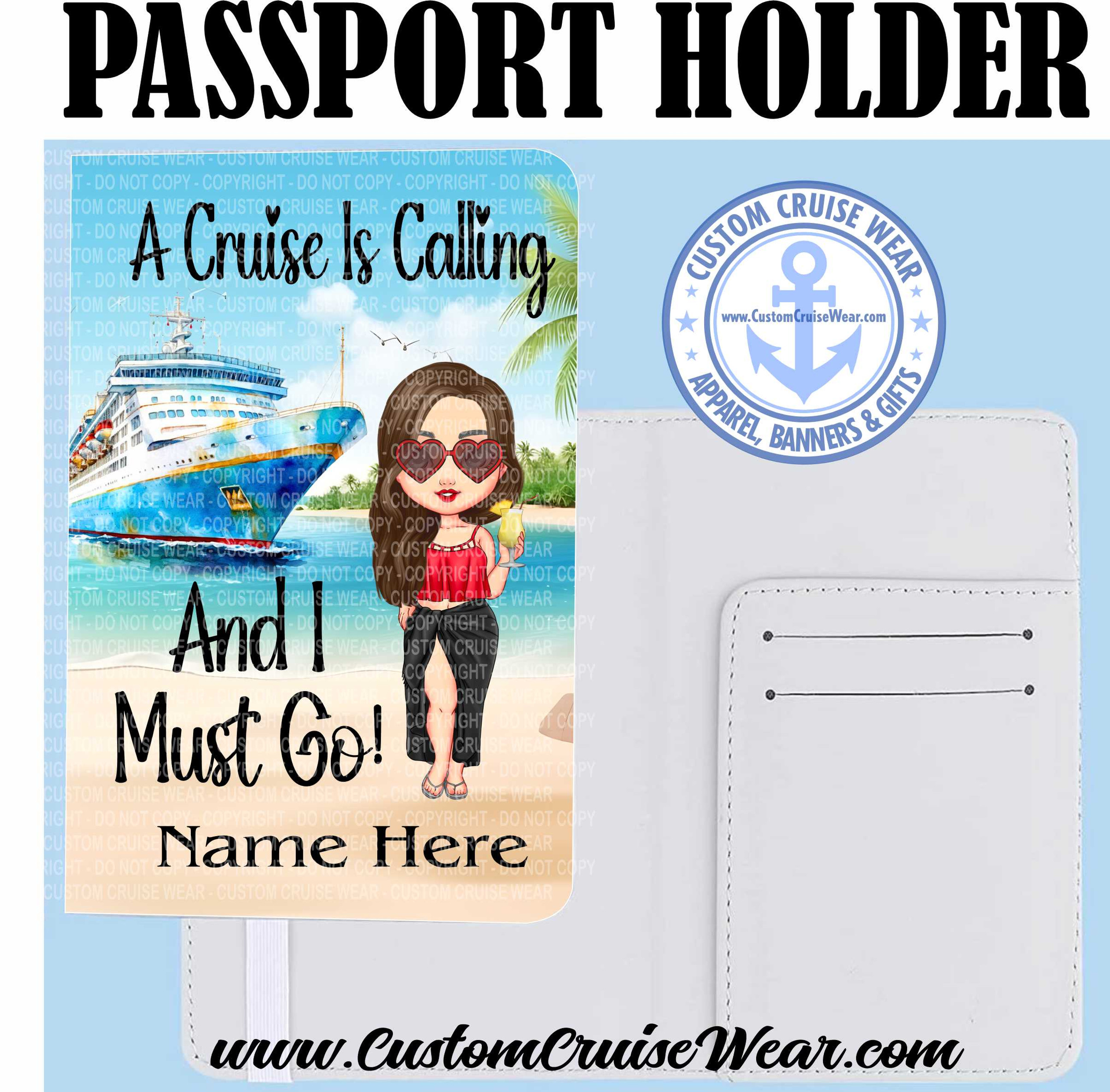 passport holder on cruise ship