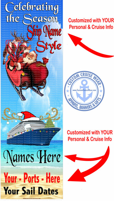 Celebrating The Season Santa with Sleigh BANNER