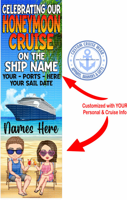 Honeymoon Cruise with Characters on Beach BANNER