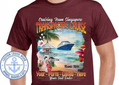 Transpacific Cruise Watercolor