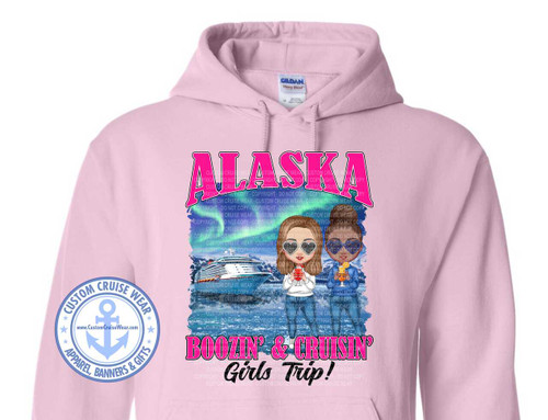 Ricki Exume 2026 Boozin' & Cruisin' Girls Trip Alaska with Characters SHIRT