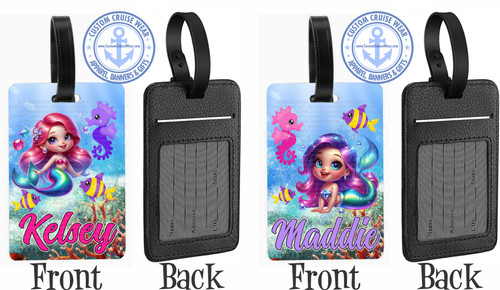 Cindy Anthony Valor August 3 2026 Mermaid Luggage Tag - SET OF 2