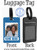 Luggage Tag Photo with Blue Anchor Background