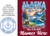 Alaska mountains with a beach has bear on bank, whale in water with a blue ship in the center.  Alaska across the top with the cruise itinerary and sail dates Door Sign
