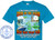 This image displays a
bright blue t-shirt featuring a detailed promotional design for a specific cruise. The design is centered around a "12 Day Iceland & British Isles CRUISE ON THE LEGEND". The graphic includes illustrations of coastal cliffs, an iceberg, a cruise ship, and a lighthouse/tower structure, superimposed over a map with a route marked by dots. A prominent logo for "Custom Cruise Wear" is visible on the lower left, including an anchor emblem and the website "www.CustomCruiseWear.com". The background of the design is heavily watermarked with repetitive "DO NOT COPY" and company name text. The bottom of the shirt text lists the ports of call: Dover (London), Belfast, Stornoway, Reykjavik, Grundarfjordur, Akureyri, Djupivogur, and Kirkwall, Orkney Islands. The specific dates for the cruise are given as "June 28 - July 10, 2026". A placeholder for "Name Here" is also present within the graphic.