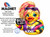 The image features a vibrant and playful design for a magnet, predominantly in yellow and pink with accents of black, blue, and silver. The central element is a cartoonish rubber duck character with a distinctly retro-inspired, 1980s aesthetic.

The duck is depicted from the chest up, with its head tilted slightly. It has large, expressive blue eyes with thick black eyeliner, and bright red lips. A prominent, blonde wig styled in a voluminous, spiky updo with pink streaks frames its face. Purple sunglasses with a rounded, oversized frame sit atop the wig.

The duck is adorned with several accessories. It wears a chunky necklace with colorful, spherical beads in shades of pink, yellow, and blue, and a pendant shaped like a cassette tape. Around its neck, it also sports a black bandana tied to resemble a choker, embellished with silver studs and spikes. A vibrant pink and teal asymmetrical garment, possibly a shirt or dress, is visible around its shoulders, with black trim and a prominent silver zipper detail.

In its left hand, the duck is holding a classic silver boombox with black accents and silver buttons. The boombox has a retro design, complete with visible speakers and a cassette deck. A small, bright pink star with a silver outline is perched behind the duck's head on the right side.

To the left of the duck, the word "MAGNET" is prominently displayed in large, bold, black sans-serif font. Below it, in smaller, lighter gray text, are the words "High Quality Flexible Vinyl Magnet With Black Backing". Further down, in a similar gray font, is a descriptive paragraph: "Great for smooth flat surfaces (cruise doors, steel walls, magnetic whiteboards, steel lockers, refrigerators, and more)". Below this, in smaller italics, is a disclaimer: "May not work on all cruise line doors but should stick to the frames and walls outside your cabin".

In the bottom left corner, there is a circular logo for "CUSTOM CRUISE WEAR". The logo features an anchor symbol in the center, surrounded by the text "APPAREL, BANNERS & GIFTS" and "www.CustomCruiseWear.com".

Overlaid across much of the image, especially on the duck and its accessories, are semi-transparent watermark-like text that reads "COPYRIGHT - DO NOT COPY - CUSTOM CRUISE WEAR". These are present in various colors, predominantly light orange and white.

The overall composition is dynamic and eye-catching, with the colorful duck and its accessories taking center stage. The text elements are clearly laid out, providing information about the product and the brand. The background is plain white, which makes the colorful elements pop. The image has a playful, fun, and somewhat edgy vibe, likely aimed at promoting custom cruise wear or magnets for cruise travelers.