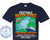 The image displays a dark navy blue t-shirt with a graphic print centered on the chest. The graphic promotes a cruise event.

At the top of the graphic, the word "FESTIVALE" is printed in large, bold, white sans-serif letters. Below this, in even larger, stylized letters, is "MAIDEN VOYAGE." The "MAIDEN" part of the text is filled with a gradient from yellow to orange, while "VOYAGE" is filled with a similar gradient. These words appear to be outlined in a darker color.

Overlapping the lower portion of the "MAIDEN VOYAGE" text and extending downwards is a stylized map of Europe and the Atlantic Ocean. The landmasses are colored green, and the ocean is a light blue. Several yellow stars mark locations on the map, indicating ports of call. A dotted line connects these stars, tracing the cruise route. In the lower right portion of the map, a detailed illustration of a modern cruise ship is depicted sailing on the water.

To the left of the map, within a circular emblem, is the text "CUSTOM CRUISE WEAR" arching over an anchor symbol. Below the anchor, "www.CustomCruiseWear.com" is visible. The circular emblem is blue and white, with smaller star accents. The text "APPAREL, BANNERS & GIFTS" is written in a curve below the emblem.

Beneath the map and slightly to the left, the text "An Epic Journey" is written in a script font, enclosed within a circular compass-like design with a vintage aesthetic.

Further down the graphic, the text "Name Here" is printed in white. Below that, a prominent heading reads "15 NIGHT TRANSATLANTIC CRUISE" in bold, white, sans-serif letters, with "TRANSATLANTIC CRUISE" being larger than "15 NIGHT".

The final line of text lists the cruise destinations: "Southampton - La Coruña - Vigo - Funchal" on one line, and "Santa Cruz de Tenerife - Grand Turk - Port Canaveral" on the next. These are also in white, sans-serif text.

At the very bottom of the graphic, the dates "MAY 2-17, 2027" are printed in large, bold, white text.

Throughout the graphic, subtle watermarks or copyright notices in a light gray color are visible, repeating phrases like "COPYRIGHT - DO NOT COPY" and "CUSTOM CRUISE WEAR." These are faded and do not obscure the main content significantly. The t-shirt itself is a solid, dark navy blue. The Gildan logo is visible on the neckline tag.