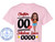 The image displays a pink t-shirt with a graphic design printed on the front. The design features a stylized illustration of a woman and text. The woman is depicted with dark brown curly hair, large expressive eyes with yellow irises and detailed lashes, and light brown skin. She is wearing a vibrant orange top and denim shorts, and is holding a red cocktail with a straw. Her lips are painted red and slightly parted. To her left, there are two large "00" numbers, and above them, the word "Chapter" is written in a red, cursive font with a black outline. Below the "00" numbers, the phrase "Fabulous Since" is written in a similar red, cursive font. Underneath "Fabulous Since", there are four "0" symbols in black, and on either side of these, there are small yellow starbursts. The overall aesthetic is festive and celebratory, likely commemorating a birthday or milestone. The graphic is overlaid with a semi-transparent watermark that repeats "CUSTOM CRUISE WEAR - COPYRIGHT - DO NOT COPY". In the bottom left corner of the t-shirt, there is a circular logo for "CUSTOM CRUISE WEAR" featuring an anchor and the website address "www.CustomCruiseWear.com". The t-shirt itself is a light pink color and appears to be made of cotton. The composition places the graphic centrally on the chest of the t-shirt.