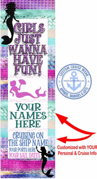 Girls Just Wanna Have Fun Mermaid Scales with Mermaids BANNER