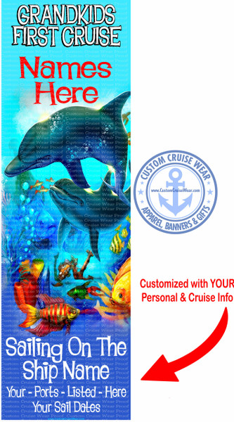 Grandkids First Cruise Underwater Dolphins BANNER