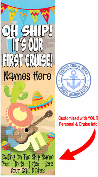 Oh Ship It's Our First Cruise Siesta BANNER