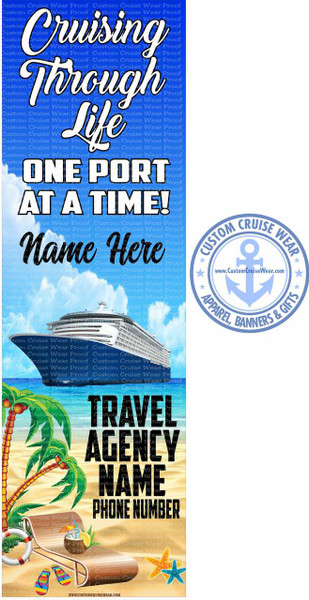 Travel Agent Cruising Through Life With Beach Elements BANNER