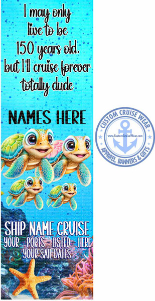 Susan Iniguez Cute Turtles Underwater BANNER Custom Request