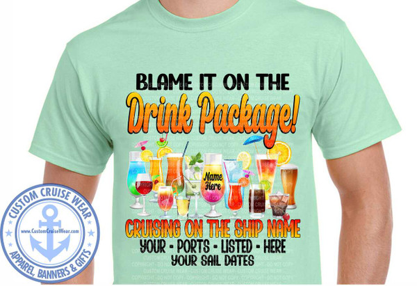 Blame It On The Drink Package Group Of Drinks