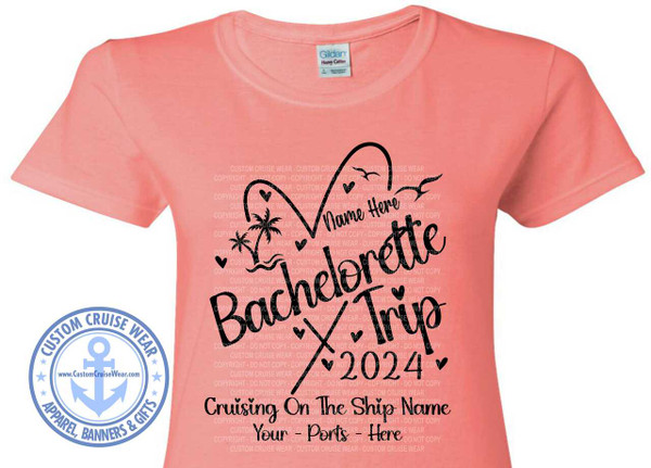 Bachelorette Cruise Heart Single Color