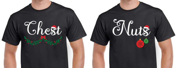 Chest Nuts Couple Christmas Shirts