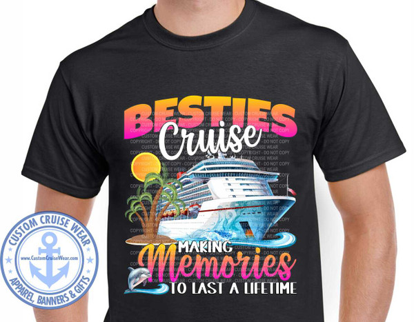 Besties Cruise Ship with Palm Trees