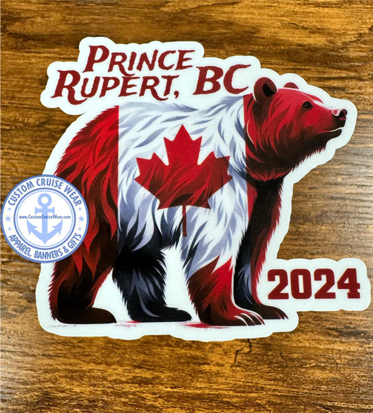 Prince Rupert Canada Bear - You Pick The Year Printed On The Sticker