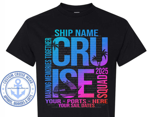 Cruise Squad Gradient Words