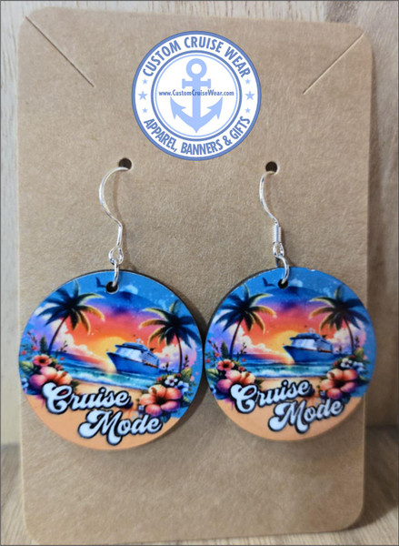 Cruise Mode - Round Earrings ***FREE US SHIPPING***