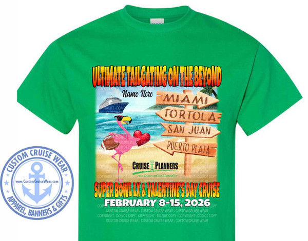 020826BEYOND FEBRUARY 8 2026 BEYOND Super Bowl & Valentine's Flamingo On Beach