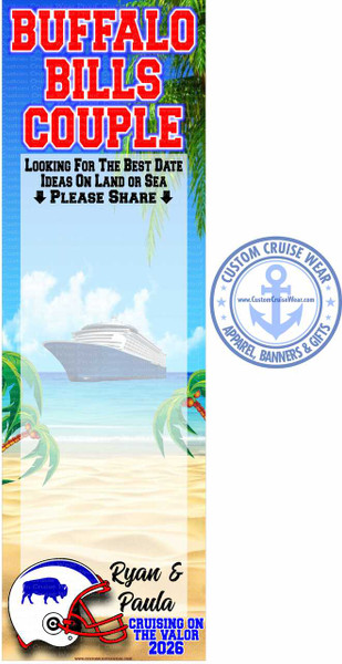 Paula Madrigal Valor February 2026 Bills Autograph Custom Request BANNER