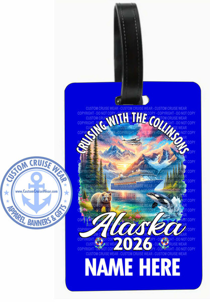 Richard Collinson 2026 Cruisin' Together Alaska Shoreline LUGGAGE TAG