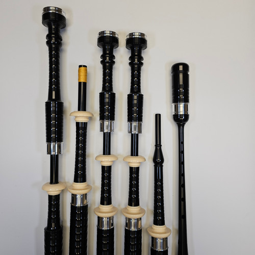 P2 Poly Bagpipe - 1/2 Metal - 1/2 Imitation