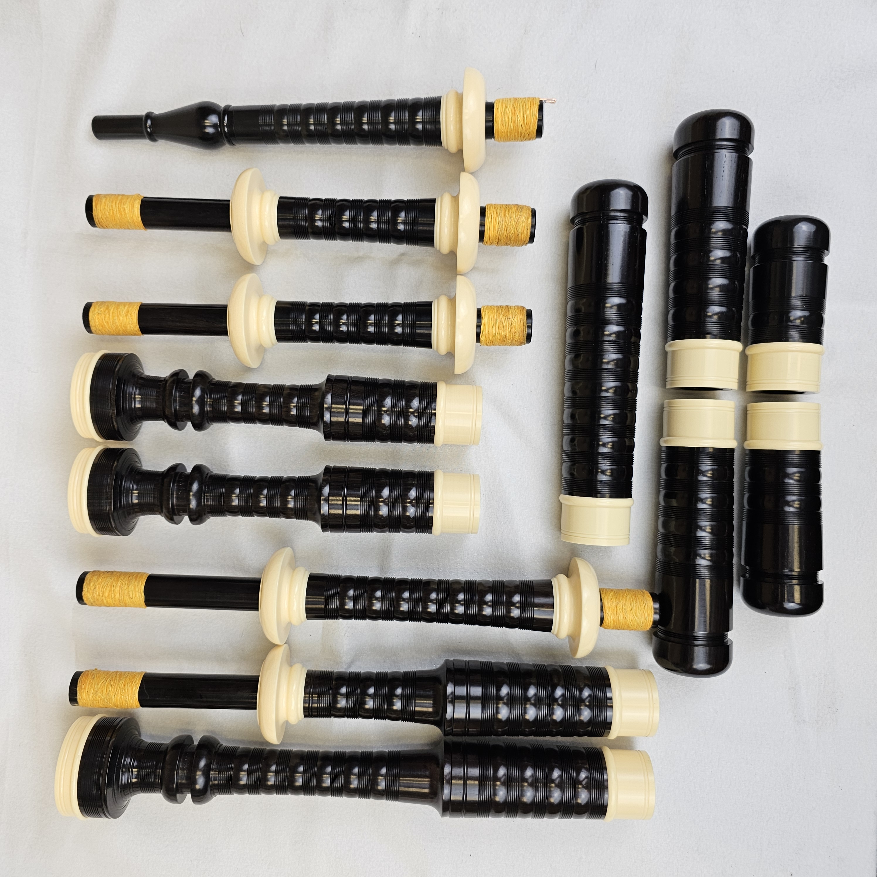Dunbar DB3 Bagpipe - African Blackwood with full imitation ivory mounts
