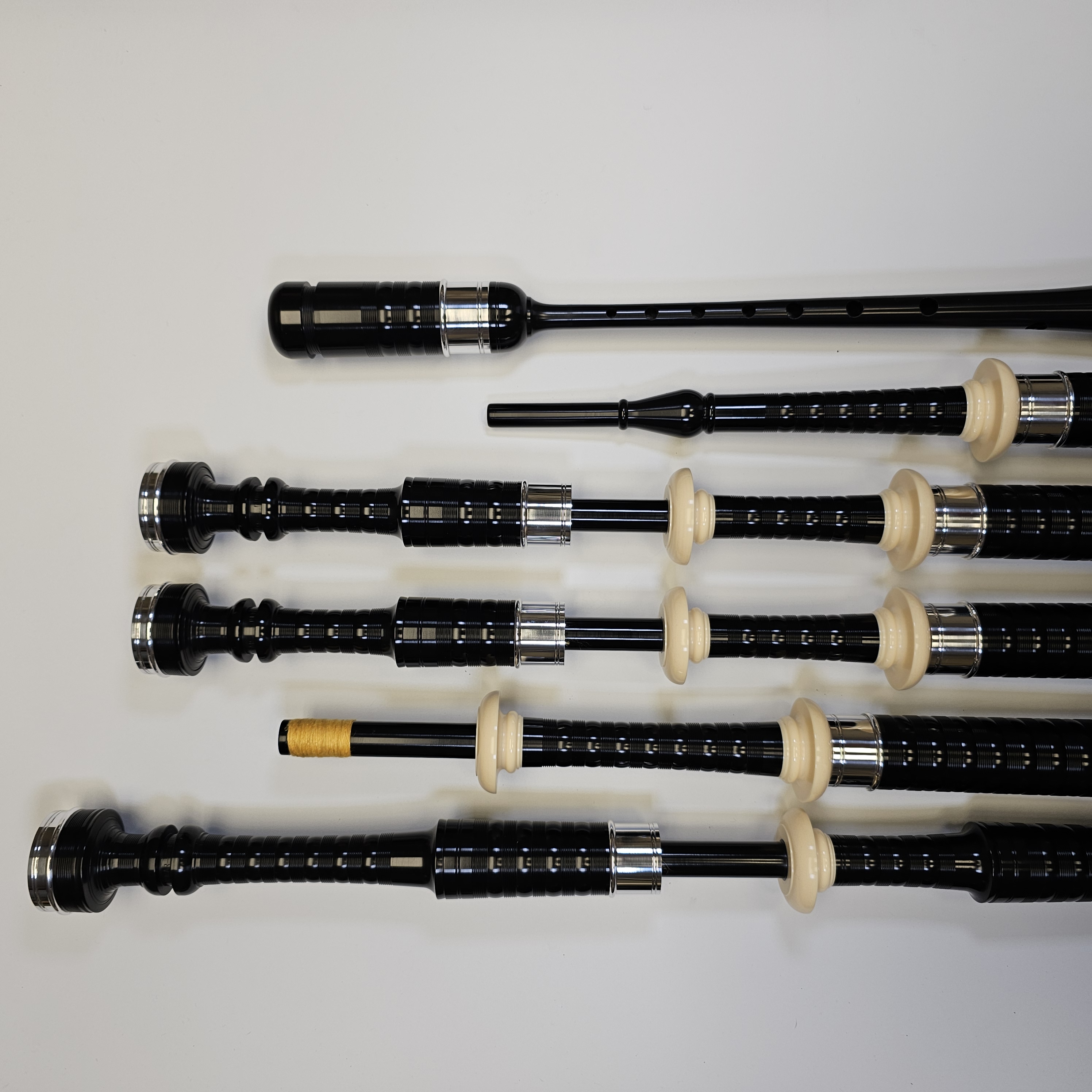 P2 Poly Bagpipe - 1/2 Metal - 1/2 Imitation