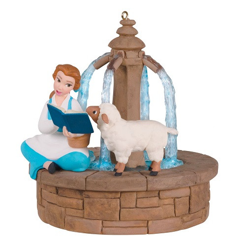 belle blue dress ornament Disney Beauty and the Beast Brilliant Belle Ornament With Light
