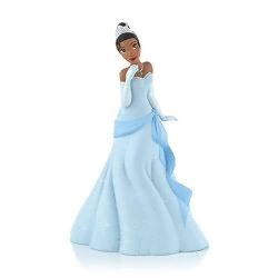 strapless open back dress Precious Moments 211026 Disney Showcase My Dream Starts With Me Tiana  Bisque Porcelain Figurine