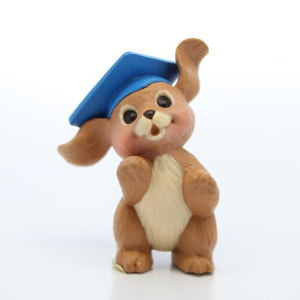 1988 Mini Graduate Dog Graduation Merry Miniature | The Ornament Shop