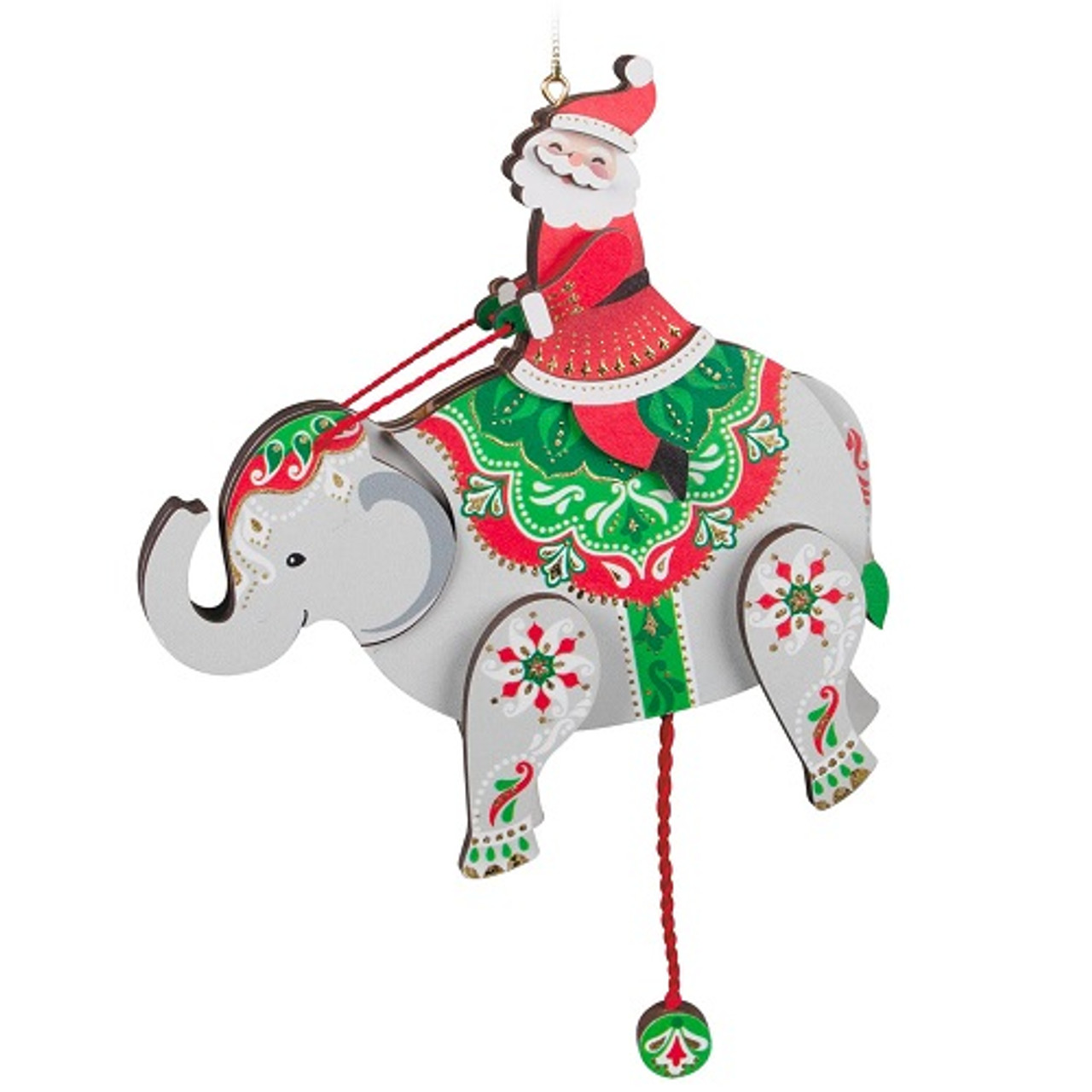 2022 Pull-String Elephant Hallmark Ornament