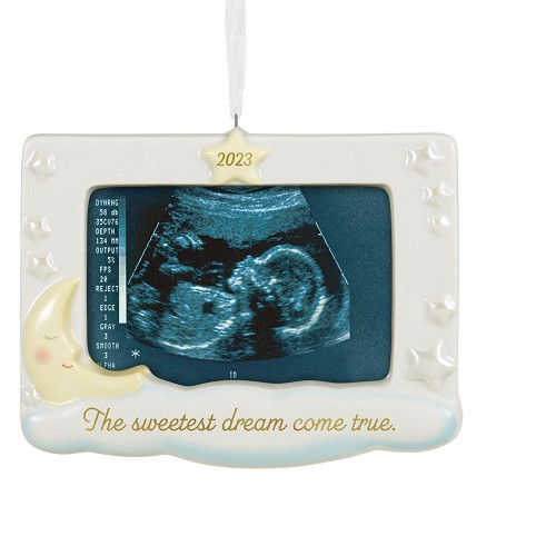 Sweetest Dream Come True Porcelain Sonogram Photo Holder - Thumbnail 3