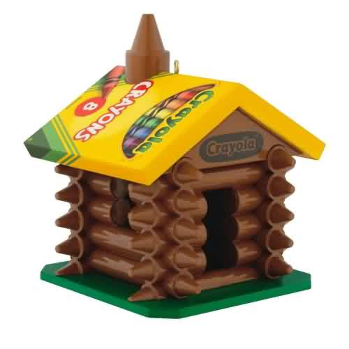 2025 Crayola Colorful Log Cabin Hallmark Ornament The Ornament Shop