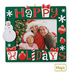 2010 Happy Holidays Photo Holder Hallmark Ornament | The