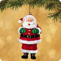 クリスマスプレート鳥シリーズ2002 2002 Tickle Tickle Santa Hallmark Ornament | The Ornament Shop