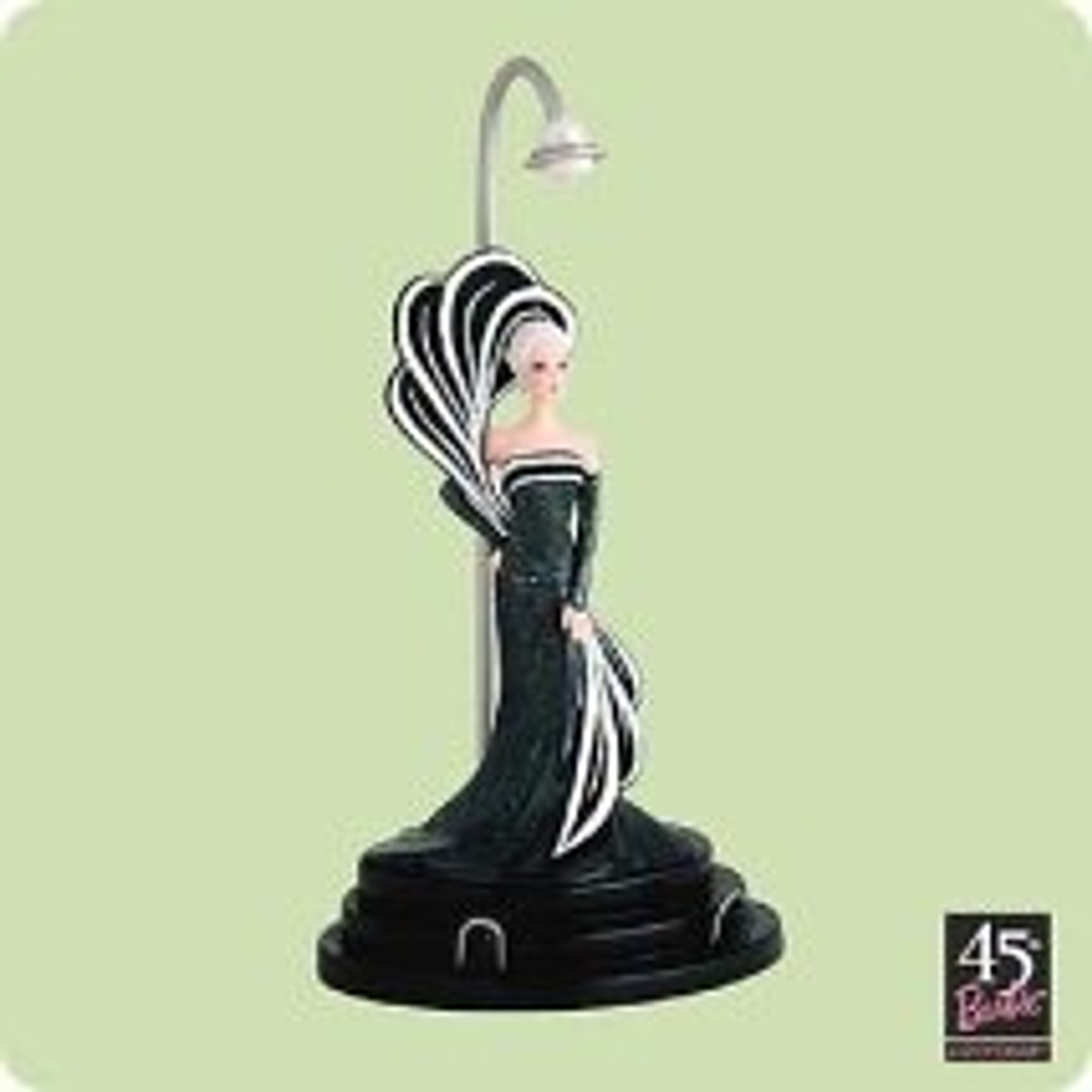 2004年　45th記念　ホールマークバービーオーナメント　黒のドレス 2004 Barbie - Anniversary Hallmark Ornament | The Ornament Shop