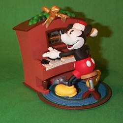 1999 Disney - Piano Player Mickey Christmas Ornament | The