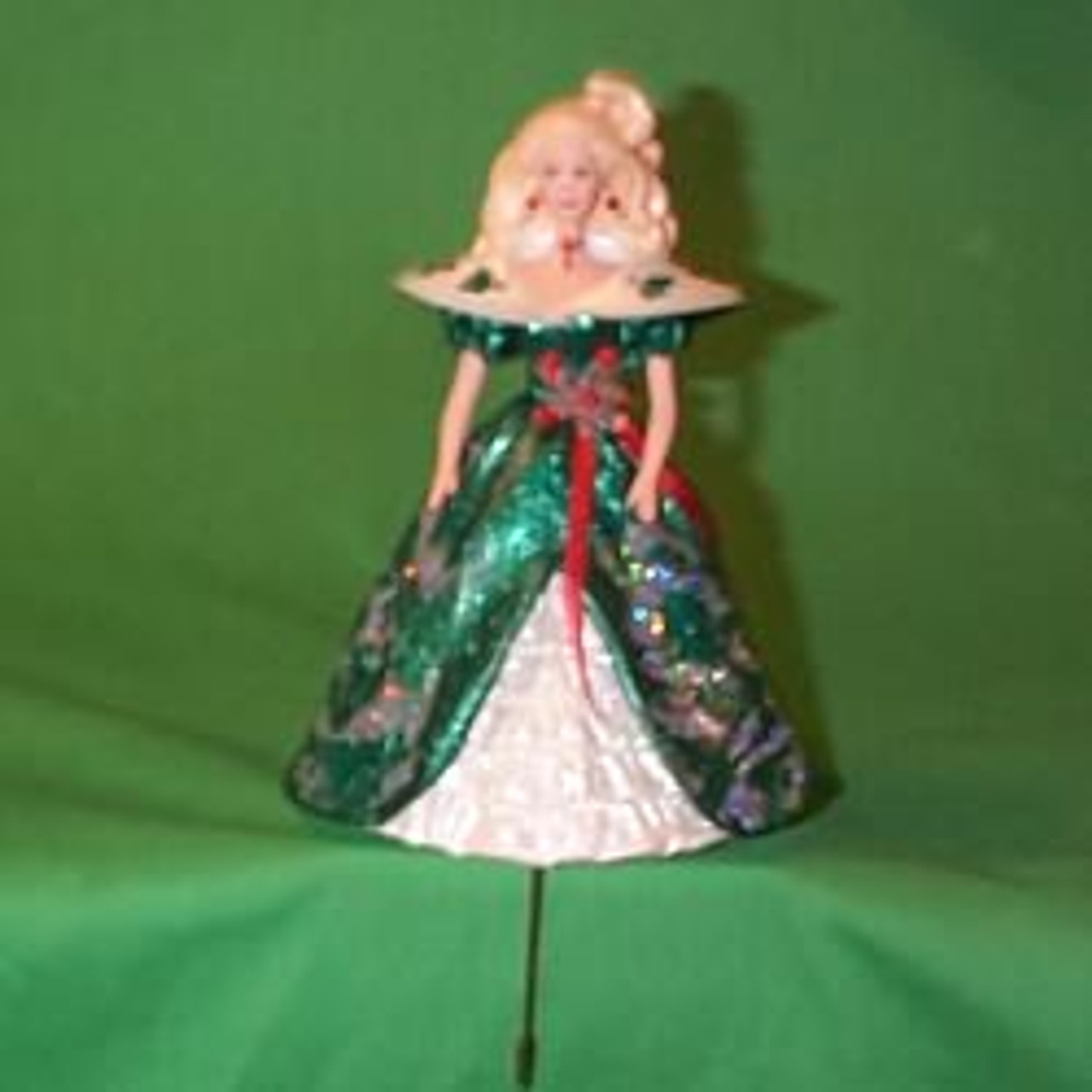 green dress holiday barbie