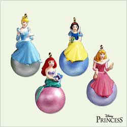 Disney 限定版 2005 クリスマス ピン 6個セット 2005 Disney - Royal Princesses - Set 4 | The Ornament Shop