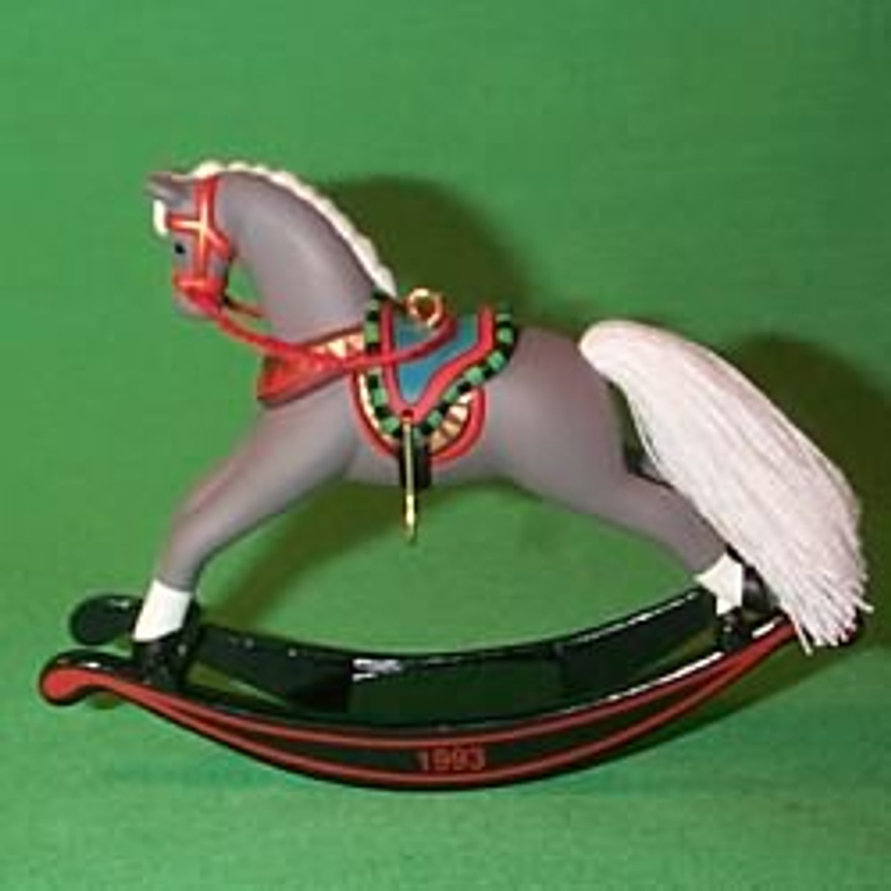 gray rocking horse