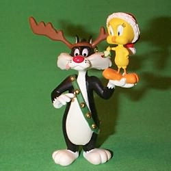 1993 LT - Sylvester And Tweety Christmas Ornament | The